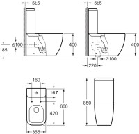 Унитаз-компакт напольный Allen Brau Infinity 4.21001.20