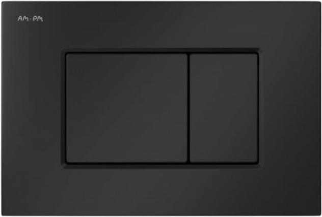 Комплект AM.PM Gem IS70238.901701 FlashClean с сиденьем микролифт, кнопка смыва черная матовая