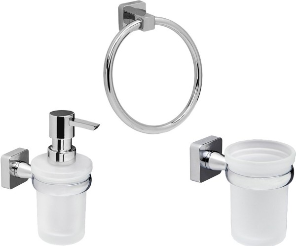 Набор Дозатор Wasserkraft Lippe + Стакан + Полотенцедержатель