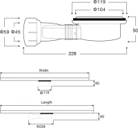 Поддон для душа Vincea VST-4SR9014G 140x90 серый, с сифоном Поддон для душа Vincea VST-4SR9014G 140x90 серый, с сифоном