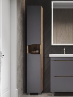 Шкаф-пенал для ванной Vigo Wave 300 дуб золотой Шкаф-пенал для ванной Vigo Wave 300 дуб золотой