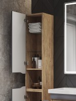 Шкаф-пенал для ванной Vigo Wave 300 дуб золотой Шкаф-пенал для ванной Vigo Wave 300 дуб золотой