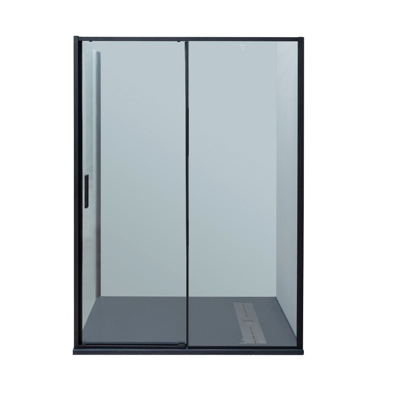 Душевой уголок Aquanet Pleasure Evo AE65-N120-BT 120х80, профиль матовый черный, стекло прозрачное