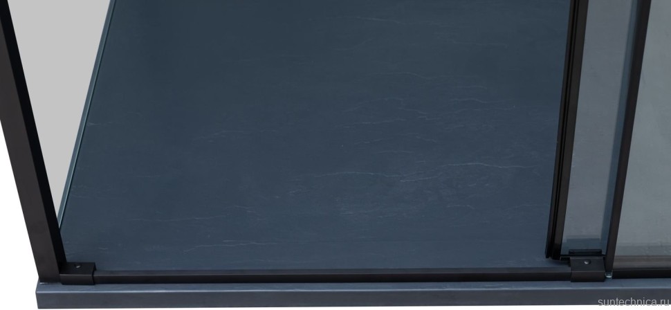 Душевой уголок Aquanet Pleasure Evo AE65-N120-BT 120х80, профиль матовый черный, стекло прозрачное