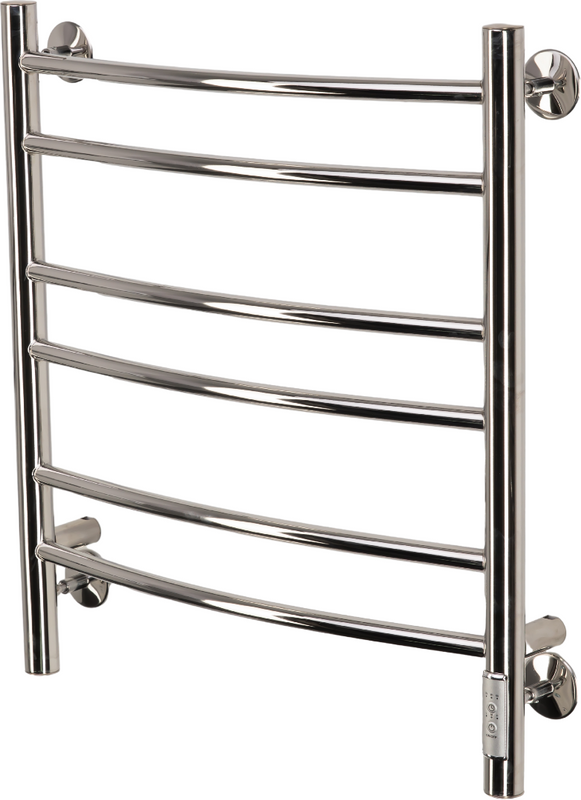 Полотенцесушитель электрический Comfysan Noumi EC-6 60x55 см, подключение справа, слева, хром, лесенка, из стали
