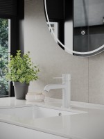 Смеситель для раковины Orange Karl M05-021W белый