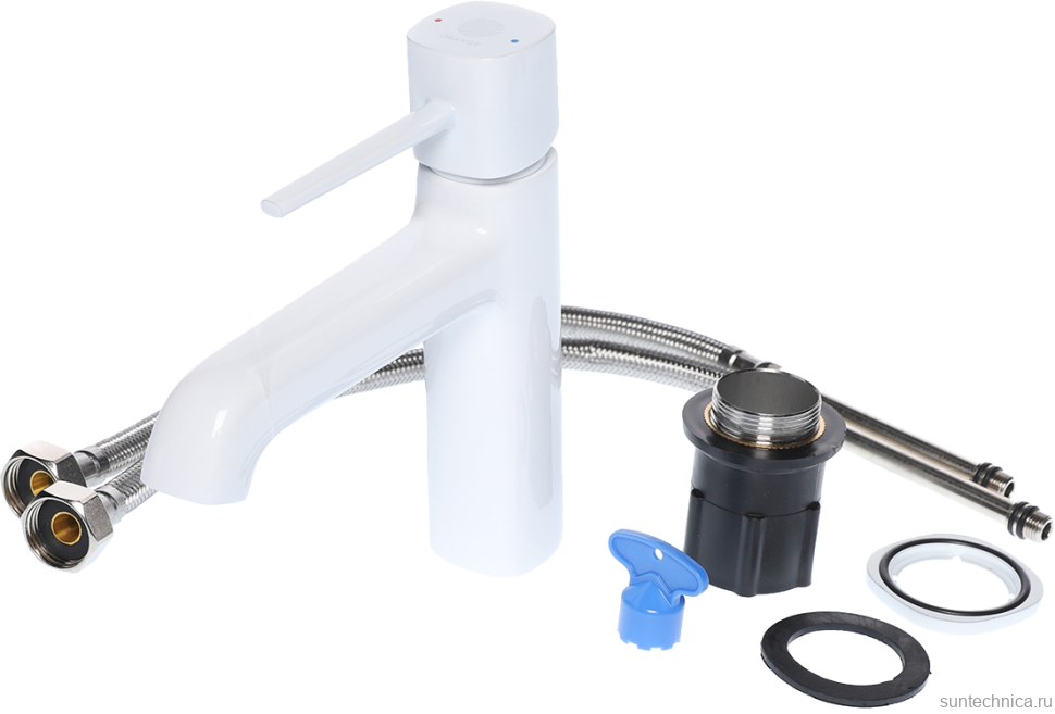 Смеситель для раковины Orange Karl M05-021W белый