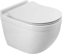 Унитаз подвесной BelBagno Senso-R BB017CH-TOR безободковый, крышка BB2034SC с микролифтом