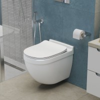 Унитаз подвесной BelBagno Senso-R BB017CH-TOR безободковый, крышка BB2034SC с микролифтом