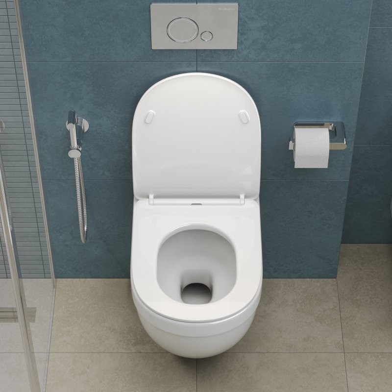 Унитаз подвесной BelBagno Senso-R BB017CH-TOR безободковый, крышка BB2034SC с микролифтом