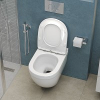 Унитаз подвесной BelBagno Senso-R BB017CH-TOR безободковый, крышка BB2034SC с микролифтом