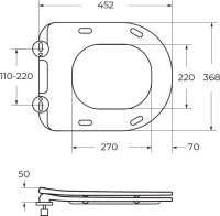Унитаз подвесной BelBagno Senso-R BB017CH-TOR безободковый, крышка BB2034SC с микролифтом