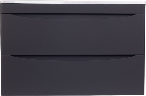 Тумба под раковину Style Line Бергамо Мини 90 Люкс Plus подвесная, антискрейтч черная