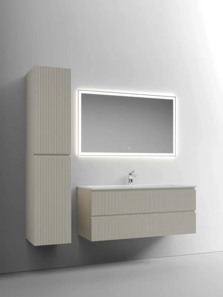 Мебель для ванной комнаты Sancos Snob T 120 см, beige soft, раковина CN7017