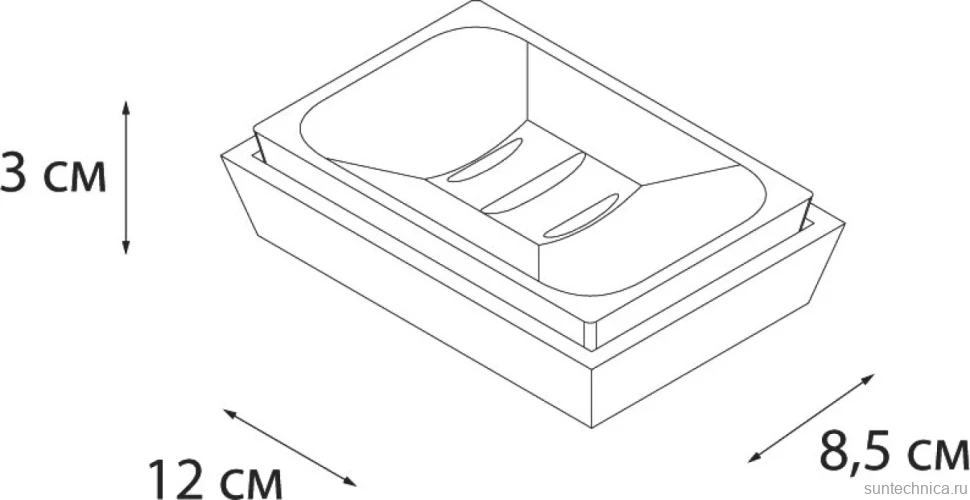 Мыльница Fixsen Wood FX-110-4
