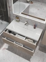 Тумба под раковину без столешницы Grossman Луксор 100 матовая бежевая Тумба под раковину без столешницы Grossman Луксор 100 матовая бежевая