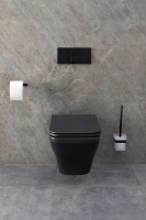 Унитаз подвесной Allen Brau Infinity 4.21011.31 безободковый, с микролифтом, черный матовый