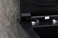 Унитаз подвесной Allen Brau Infinity 4.21011.31 безободковый, с микролифтом, черный матовый