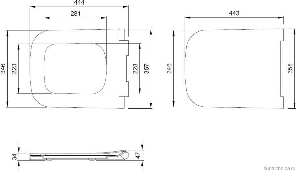 Унитаз подвесной Allen Brau Infinity 4.21011.31 безободковый, с микролифтом, черный матовый