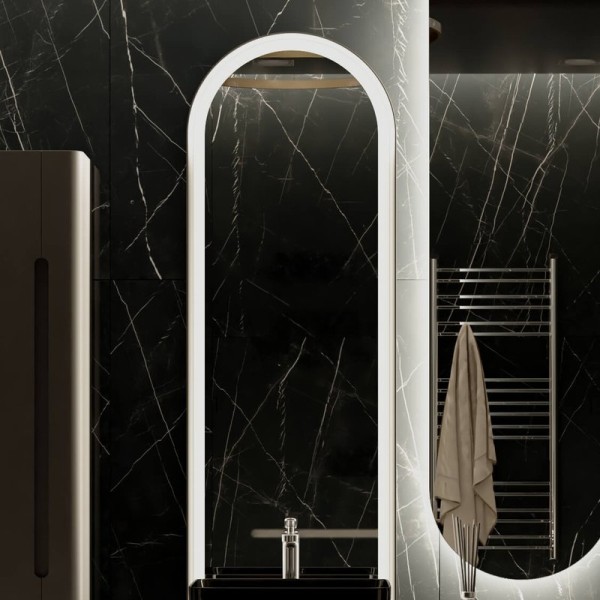 Зеркало Jorno Shine 51, с подсветкой, антрацит