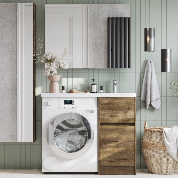 Мебель для ванной комнаты AQUATON Лондри 40 R, дуб рустикальный