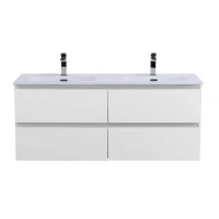Тумба под раковину без столешницы BelBagno Kraft 120 подвесная, bianco opaco, для двоих