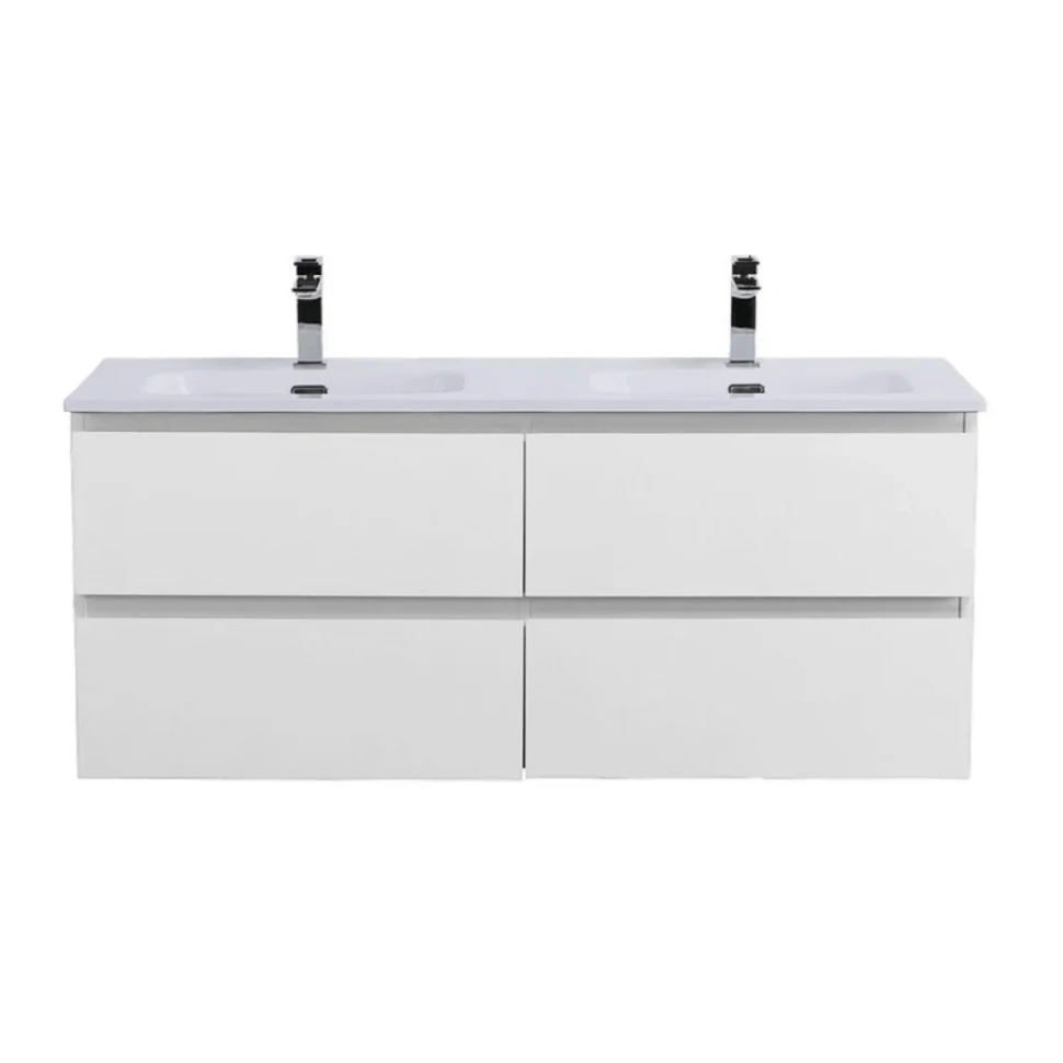 Тумба под раковину без столешницы BelBagno Kraft 120 подвесная, bianco opaco, для двоих