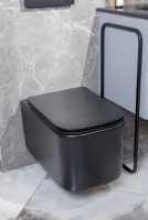 Унитаз подвесной Boheme Mane 970-SET-B с крышкой-сиденьем с микролифтом