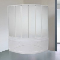 Шторка на ванну Bas Хатива, 6 ств., пластик