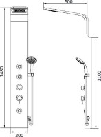 Душевая панель RGW Shower Panels SP-06 B