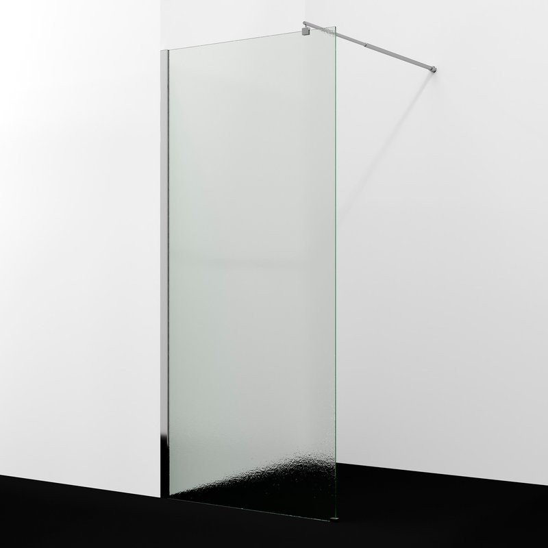 Душевая перегородка Wasserkraft Rur 30W 100 см, профиль хром, стекло текстурное