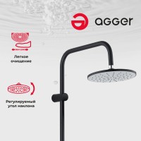 Душевая стойка Agger Breeze A0193544 черная