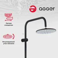 Душевая стойка Agger Breeze A0193544 черная