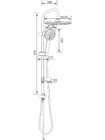 Душевая стойка Agger Breeze A0193544 черная