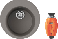 Комплект Мойка Omoikiri Miya 50R-GR leningrad grey + Измельчитель Nagare 750 Комплект Мойка Omoikiri Miya 50R-GR leningrad grey + Измельчитель Nagare 750