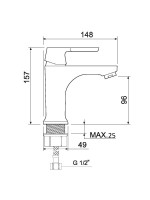 Смеситель для раковины РМС SL123 001F