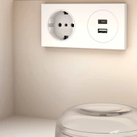 Тумба с раковиной Keuco Stageline 32864 80 см, с подсветкой, розеткой и точкой зарядки USB и USB-C, кашемир