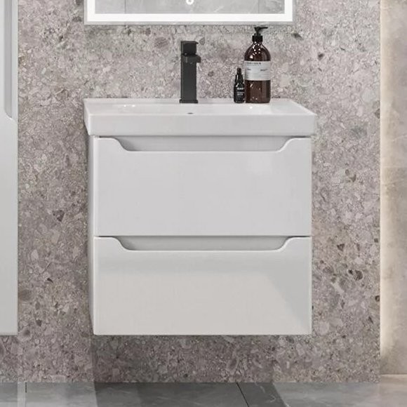 Тумба под раковину SanStar Lanciano 60 подвесная, белая