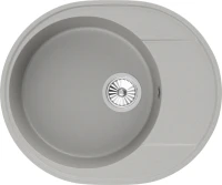 Мойка кухонная Domaci Солерно DN 585-04 платина