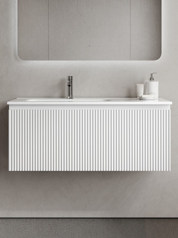 Тумба с раковиной Sancos Snob R 1.0 100, L bianco