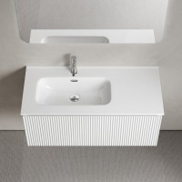 Тумба с раковиной Sancos Snob R 1.0 100, L bianco