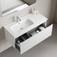 Тумба с раковиной Sancos Snob R 1.0 100, L bianco