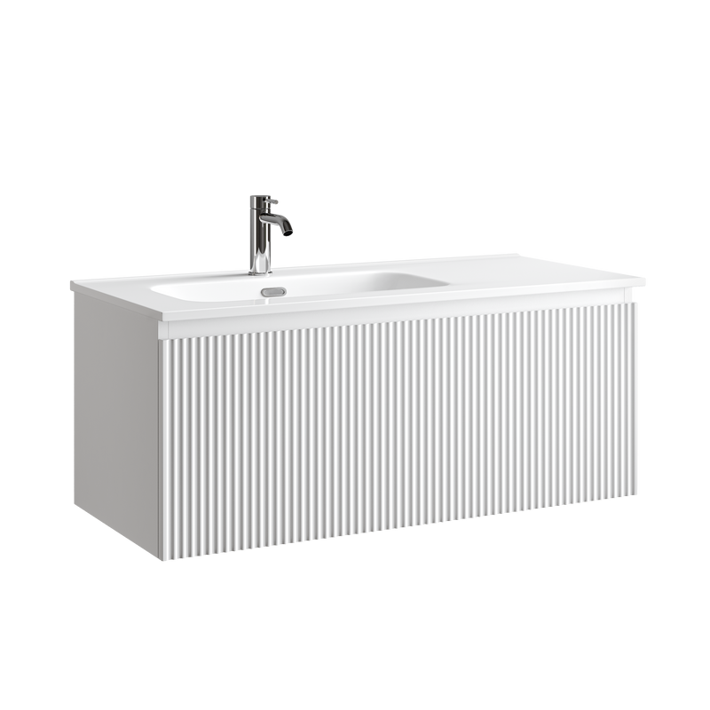 Тумба с раковиной Sancos Snob R 1.0 100, L bianco