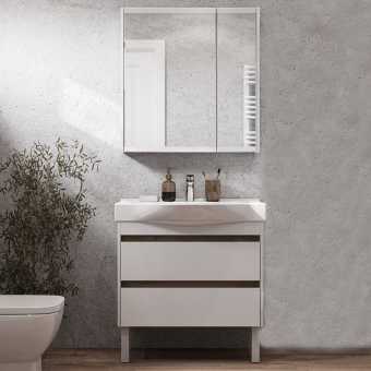 Мебель для ванной AQUATON Нортон 80, подвесная, белый глянец