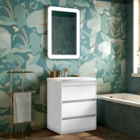Мебель для ванной комнаты Art&Max Family 60, напольная, Bianco Lucido