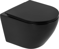 Комплект Унитаз подвесной BelBagno Olorato BB062CHR-MB крышка BB062SC-MB, безободковый, с микролифтом + Система инсталляции для унитазов BelBagno BB00