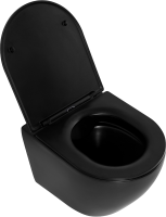 Комплект Унитаз подвесной BelBagno Olorato BB062CHR-MB крышка BB062SC-MB, безободковый, с микролифтом + Система инсталляции для унитазов BelBagno BB00