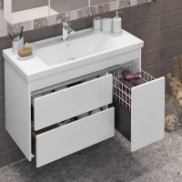 Тумба с раковиной Opadiris Фреш 100 белая
