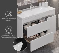 Тумба с раковиной Opadiris Фреш 100 белая
