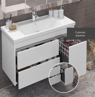 Тумба с раковиной Opadiris Фреш 100 белая